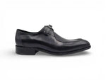 Carrucci Burnished Leather Moc Toe Single Monk Loafer