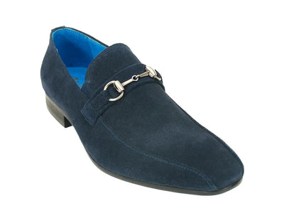 Carrucci Buckle Loafer - Luxury Soft Suede Slip-On Shoe