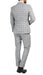 Conrad Skinny Slim Fit Grey 2pc Glen Plaid Peak Lapel Suit