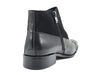 Carrucci Calf & Suede Monk Chukka Boot - Three Buckle Detail
