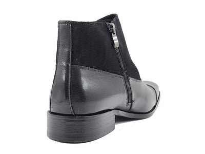 Carrucci Calf & Suede Monk Chukka Boot - Three Buckle Detail