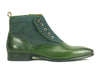 Carrucci Calfskin Button Boot - Luxury Slip-On Leather Shoe