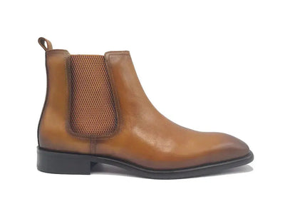 Carrucci Chelsea Boot: Premium Calfskin Leather Ankle Boot