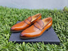 Carrucci Calfskin Penny Loafer: Modern Classic Style