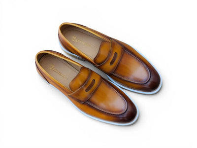 Carrucci Penny Loafer: Premium Calfskin Leather - [Color if applicable]