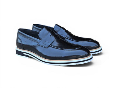 Carrucci Penny Loafer: Premium Calfskin Leather - [Color if applicable]