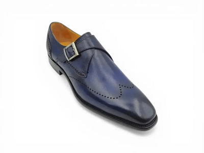 Carrucci Calfskin Single Monk Loafer - Luxurious Style