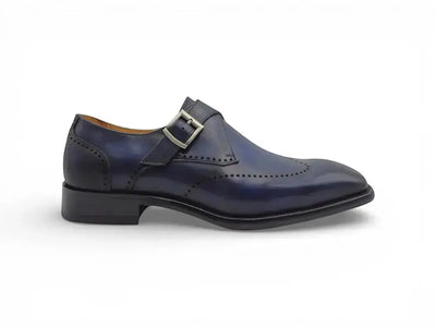 Carrucci Calfskin Single Monk Loafer - Luxurious Style