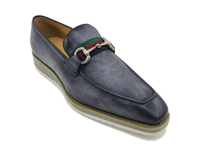 Carrucci Calfskin Horsebit Loafer - Luxury Slip-On Dress Shoe