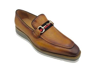 Carrucci Calfskin Horsebit Loafer - Luxury Slip-On Dress Shoe