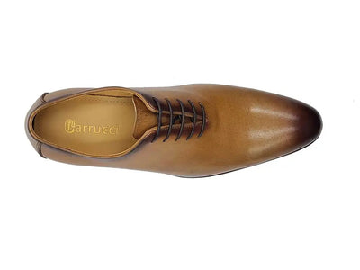 Carrucci: Polished Calfskin Whole Cut Oxford Dress Shoe