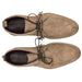 Zelli Campo Sueded Goatskin Three-Eyelet Chukka Boot in Taupe