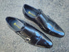 Carrucci Cap Toe Double Monk Strap - Luxury Leather Dress Shoe