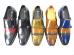 Carrucci Cap Toe Monk Shoe - Luxury Leather Dress Shoe
