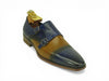 Carrucci Cap Toe Monk Shoe - Luxury Leather Dress Shoe