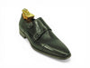 Carrucci Cap Toe Monk Shoe - Luxury Leather Dress Shoe