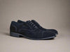 Carrucci Suede Cap Toe Lace-Up Shoe - Luxury Italian Style