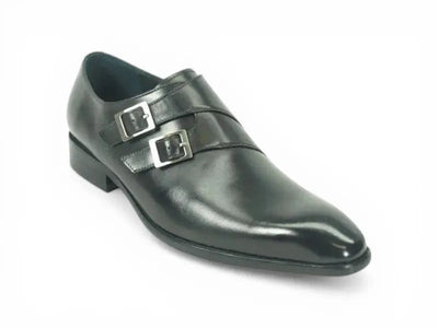Carrucci Double Monk Strap Shoes - Sophisticated Style