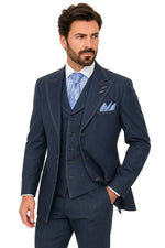 Casual Business Men's Denim Suit