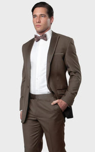 Big and Tall Tuxedo - Champagne 1 Button Peak Lapel Tuxedo
