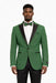 Mens Glitter Sequin Flashy in Color "Green" Tuxedo Dinner Jacket Blazer Sportcoat