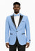 Mens Glitter Sequin Flashy in Color "Baby Blue" Tuxedo Dinner Jacket Blazer Sportcoat