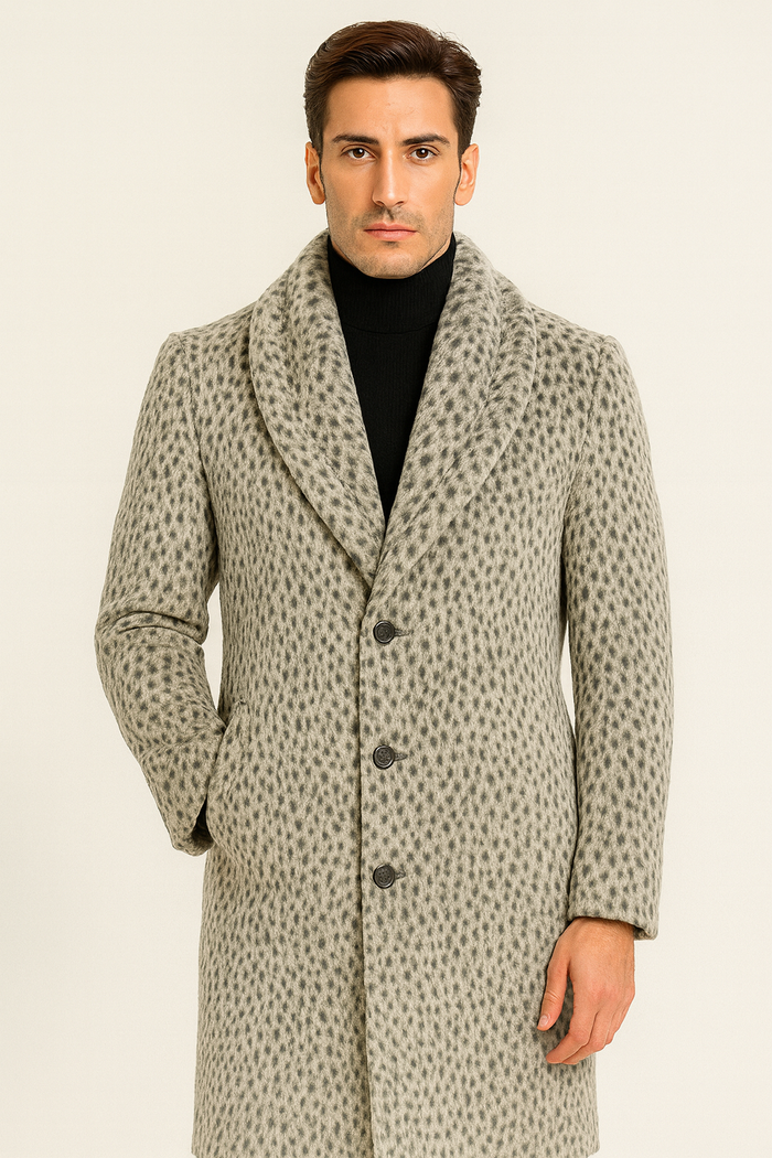 Vintage 1920s Gangster Pimp Coat – Full Length Leopard Faux Fur Style