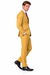 Statement Men's Modern Fit 2 Piece 100% Super 200 Wool Suit Peak Lapel in Charcoal - image 1
