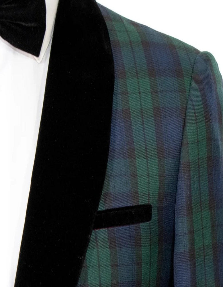 Holiday Jacket - Christmas Green Dinner Jacket - Part Blazer