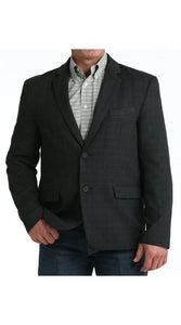 Cinch Men's Charcoal Grey Western Suit Jacket with Paisley Lining