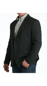 Cinch Men's Charcoal Grey Western Suit Jacket with Paisley Lining