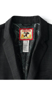 Cinch Men's Charcoal Grey Western Suit Jacket with Paisley Lining