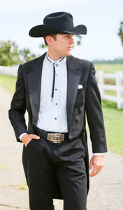 Country Tuxedos For Weddings Mens Black Traje Vaquero Suit & Tuxedo