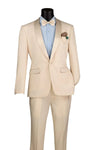 Cream Tuxedo Suit