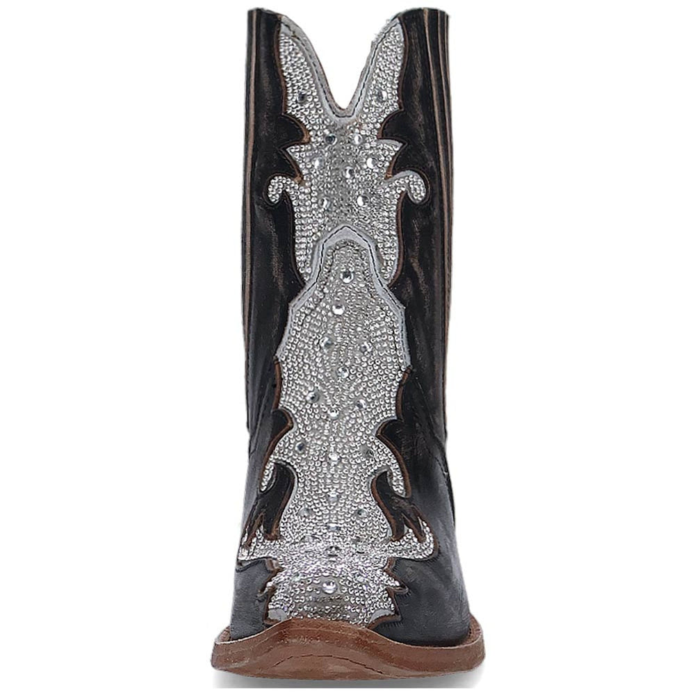 Dan Post Women's Crystal Black Snip Ankle Bootie