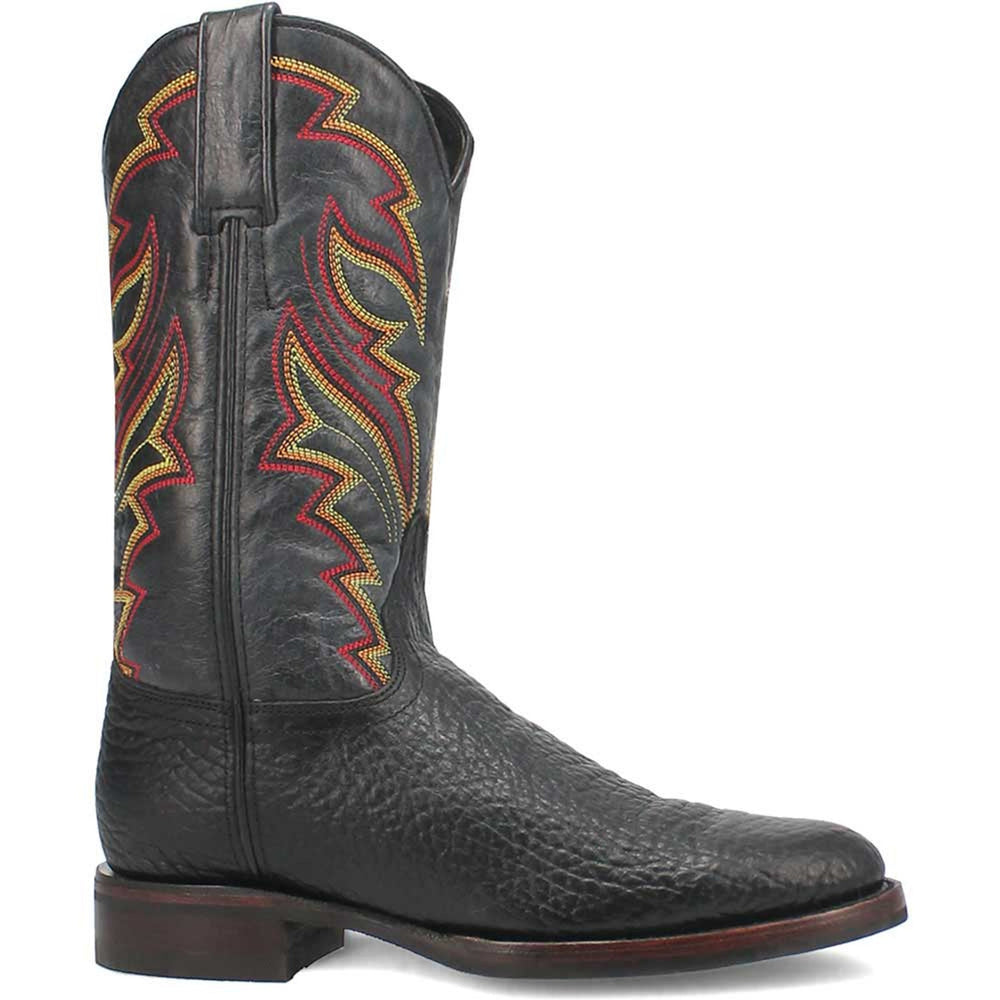 Dingo Round Toe Black Western Leather Boots