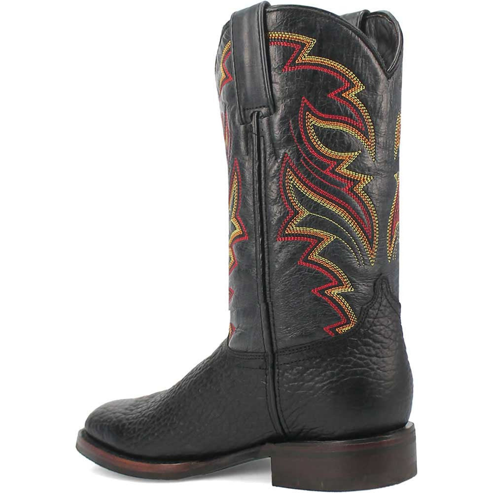 Dingo Round Toe Black Western Leather Boots