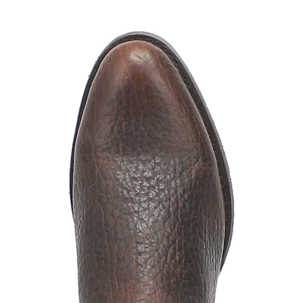 Dingo Round Toe Brown and Orange Western Leather Boots
