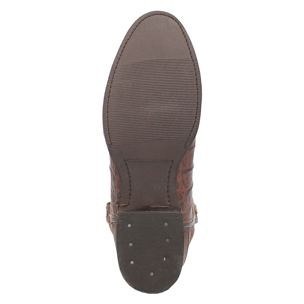 Dingo Round Toe Brown Leather Boots
