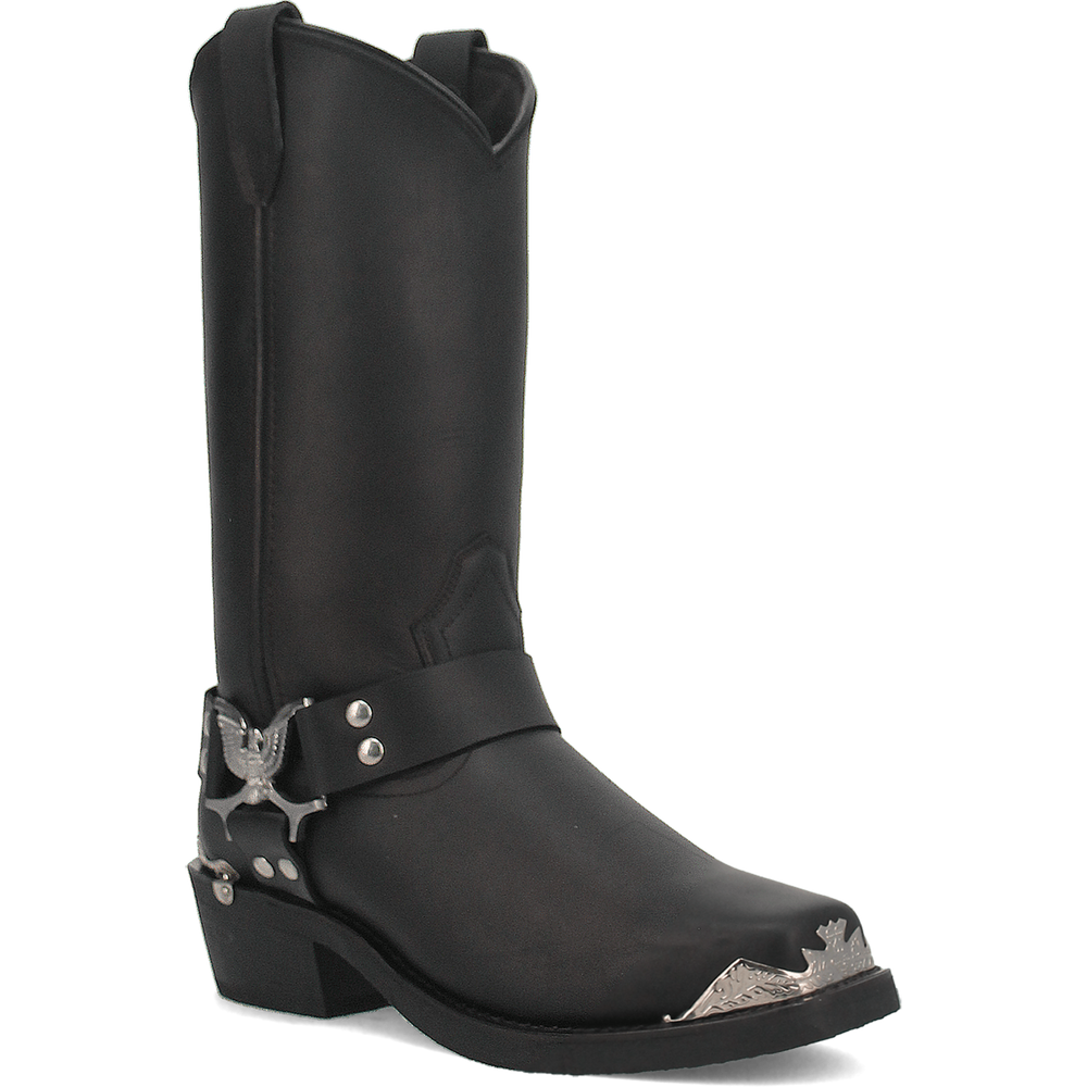 Chopper Leather Harness Biker Boot