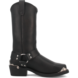 Chopper Leather Harness Biker Boot