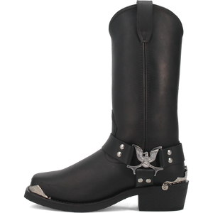 Chopper Leather Harness Biker Boot