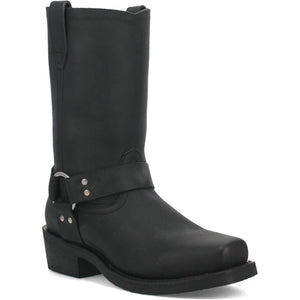 Dingo Black Oil Resistant Leather Mens Biker Boot