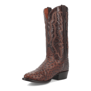 PERSHING FULL QUILL OSTRICH BOOT