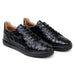 Belvedere Kingstone Black Genuine Alligator Loafer