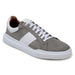 Belvedere Olivier Gray/White Ostrich Leather Luxury Shoe
