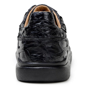 Belvedere Kingstone Black Genuine Alligator Loafer