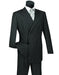 Mens Double Breasted Gangster Pinstripe Suit in Black - Men's Tuxedo USA