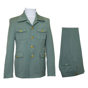Rossiman Men’s Mint Green Seersucker Suit – Peak Lapel Summer Formalwear