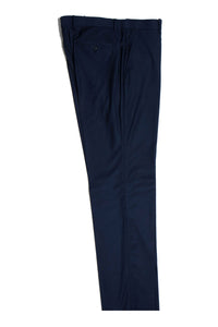 Men's Classic Design Vested Stacy Adams Suit in Navy Blue